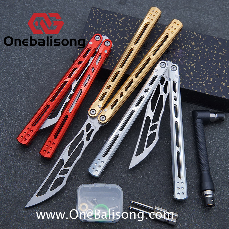 Yun Ran Balisong 7075 Aluminum Alloy Handle Stainless Steel Blade Bushing