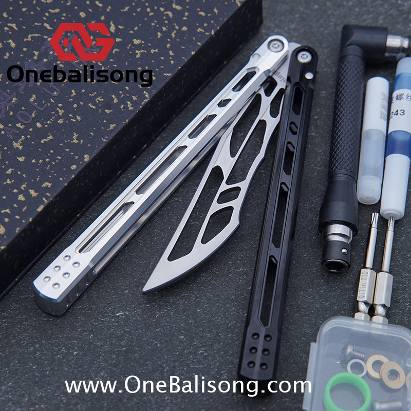 Yun Ran Balisong 7075 Aluminum Alloy Handle Stainless Steel Blade Bushing