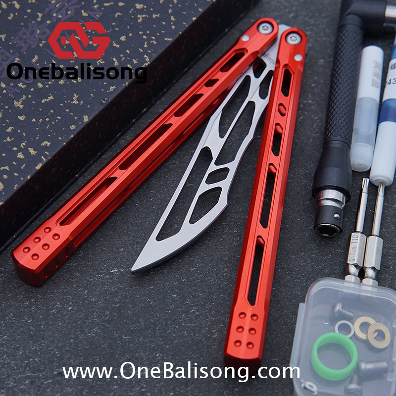 Yun Ran Balisong 7075 Aluminum Alloy Handle Stainless Steel Blade Bushing