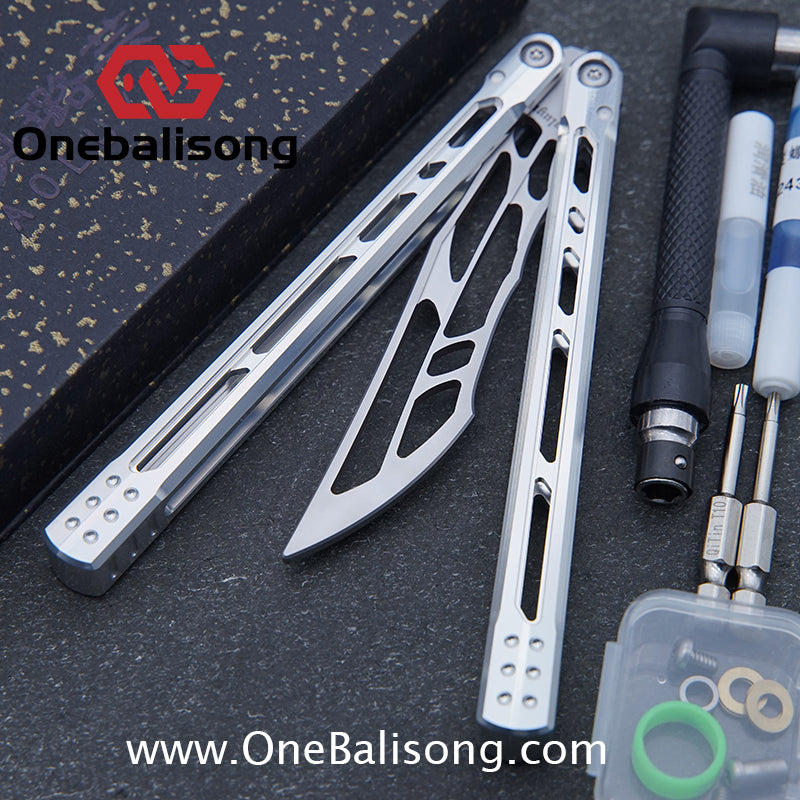 Yun Ran Balisong 7075 Aluminum Alloy Handle Stainless Steel Blade Bushing