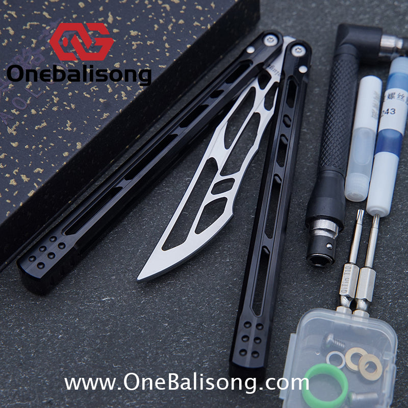 Yun Ran Balisong 7075 Aluminum Alloy Handle Stainless Steel Blade Bushing