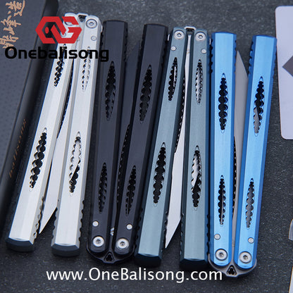 Dingfeng Devourer/Glutton OG Design Balisong  7075 Aluminum Alloy Handle 9cr18mov Stainles Steel Blade Trainer Bushing