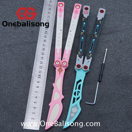 3D Printing Plastic Knife Balisong Plastic Trainer Outdoor Safe EDC Practice Knife Fancy Folding Knife