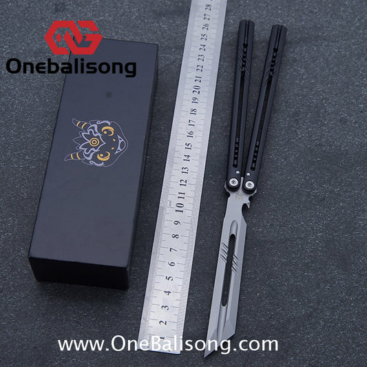 DWSTIN Yilong Menglong Balisong 7075 Aluminum Alloy Handle 440c Stainless Steel Blade Bushing