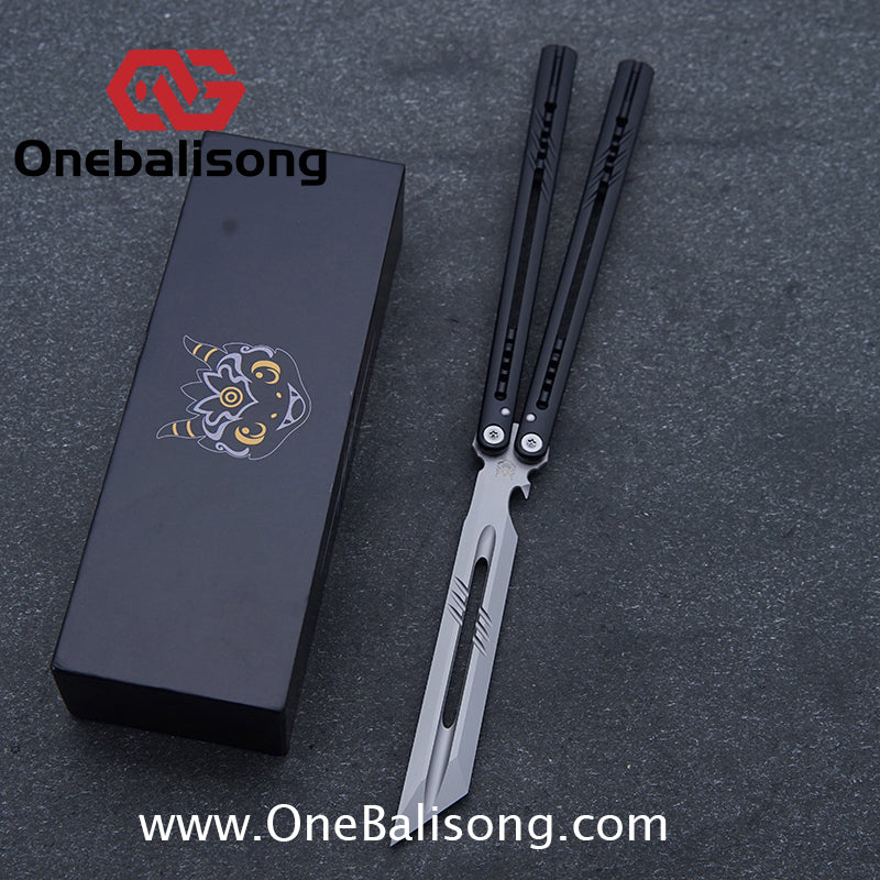 DWSTIN Yilong Menglong Balisong 7075 Aluminum Alloy Handle 440c Stainless Steel Blade Bushing