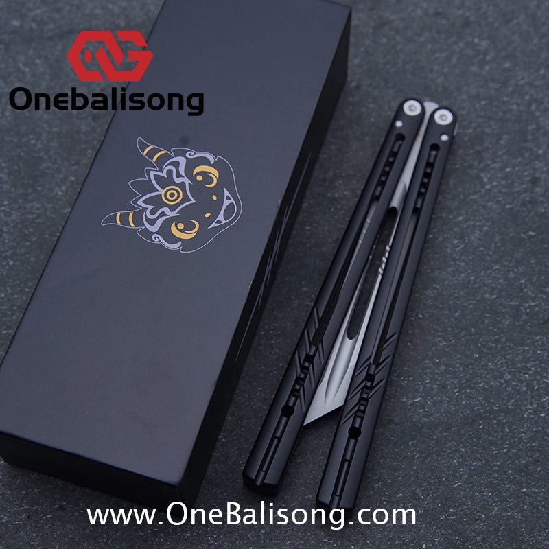 DWSTIN Yilong Menglong Balisong 7075 Aluminum Alloy Handle 440c Stainless Steel Blade Bushing