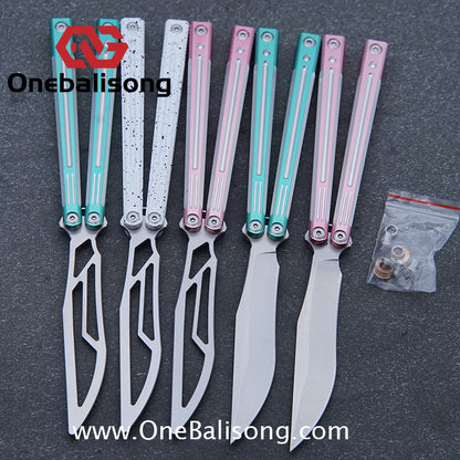 APOCALYPSE Tianqi Orion Balisong Clone 7075 Aluminum Alloy Handle Stainless Steel Blade Bushing