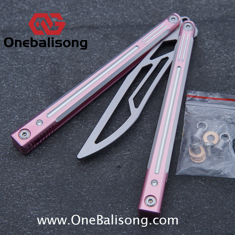 APOCALYPSE Tianqi Orion Balisong Clone 7075 Aluminum Alloy Handle Stainless Steel Blade Bushing