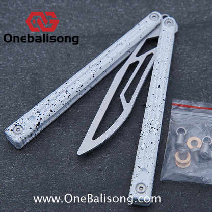 APOCALYPSE Tianqi Orion Balisong Clone 7075 Aluminum Alloy Handle Stainless Steel Blade Bushing