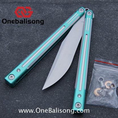 APOCALYPSE Tianqi Orion Balisong Clone 7075 Aluminum Alloy Handle Stainless Steel Blade Bushing