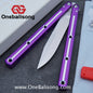 Baliplus 7075 Glossy Bright Slot Kraken V3 Aluminum Balisong Stainless Steel Blade Clone Bushing