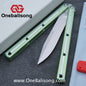 Baliplus 7075 Glossy Bright Slot Kraken V3 Aluminum Balisong Stainless Steel Blade Clone Bushing