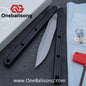 Baliplus Kraken Balisong Glossy clone Tanto/Bowie/Weekawk  live/Fake Blade Channel 7075 Aluminum Glossy Handle Bushings 9cr18
