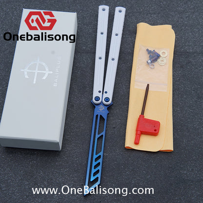 baliplus 7075 kraken trainer Side slot version v3 clone Aluminum alloy handle stainless steel blade Bushing