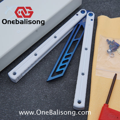 baliplus 7075 kraken trainer Side slot version v3 clone Aluminum alloy handle stainless steel blade Bushing