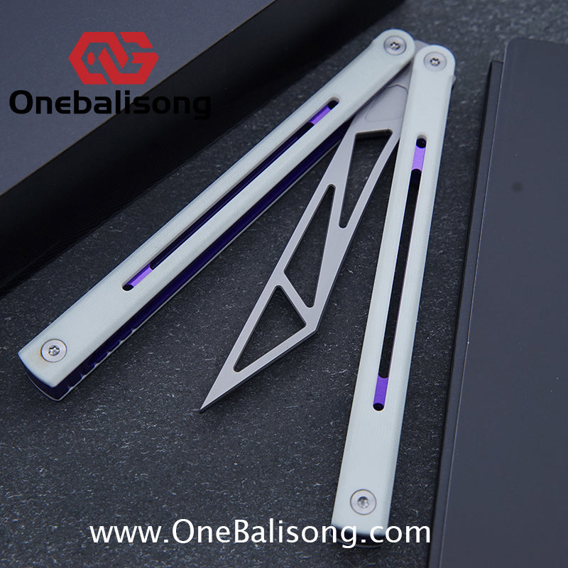 MY Performance Time Lite Original Balisong 7075 Aluminium Alloy Handle 5cr15 MOV Stainless Steel Blade