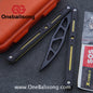 LDX Lnitiate Original Balisong Titanium Alloy+ G10 Patch Handle Stainles Steel Blade Trainer Bushing
