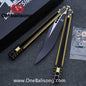 LOG Jian V3 Balisong 7075 Aluminium Alloy Handle 5Cr15 Stainless Steel Blade Bushing