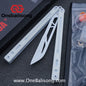 TITANOBOA Crystal Butterfly Balisong Aluminum Alloy Handle Stainless Steel Blade Bushing