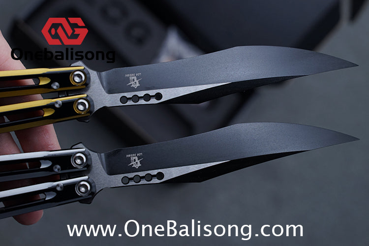 LOG Jian V3 Balisong 7075 Aluminium Alloy Handle 5Cr15 Stainless Steel Blade Bushing