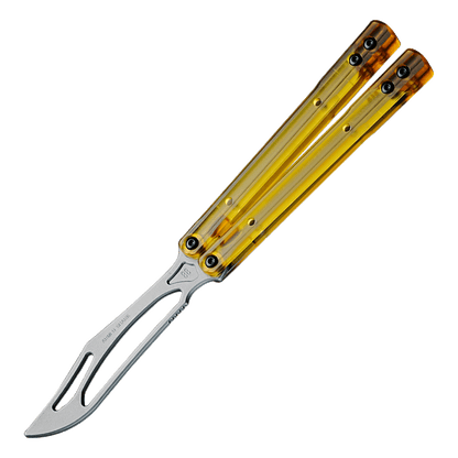 ARMED SHARK PEI Orca Balisong Clone Integrated Handle Made Of PEI Material TC4 Titanium Alloy Blade Bushing