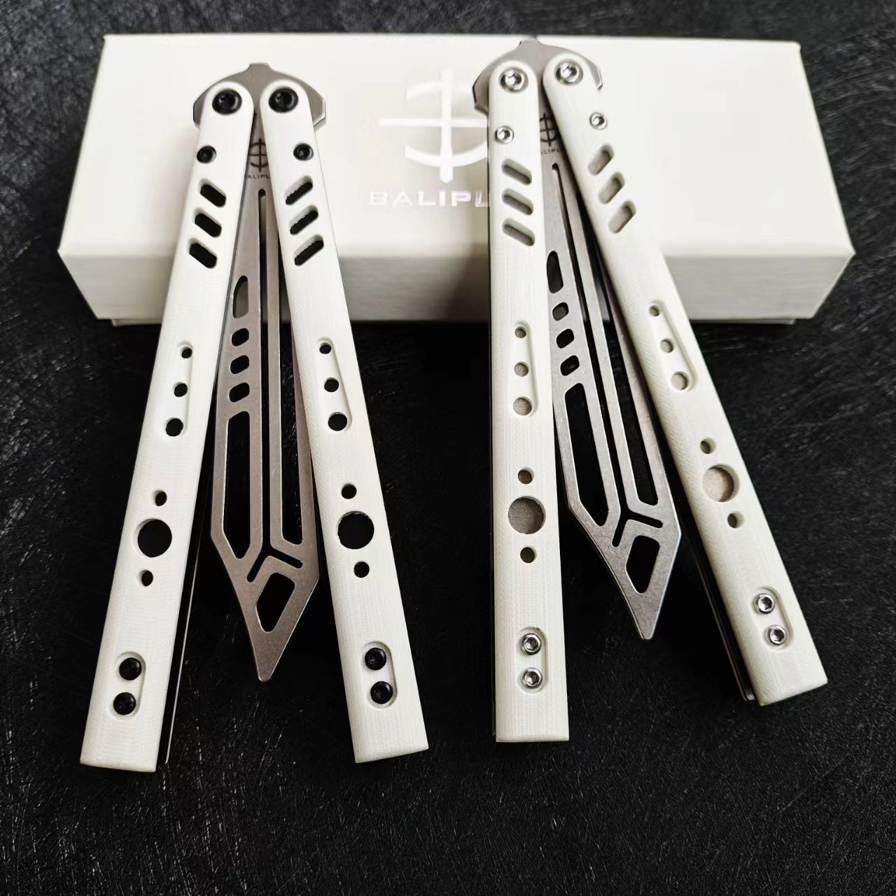 Baliplus BRS REP Clone G10+Titanium Handle Stainless Steel Blade Bushing