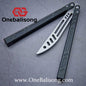 Baliplus New Aluminum Channel BB Barebones Balisong Clone 7075 Aluminum Alloy Handle 420 Stainless Steel Blade Bushing