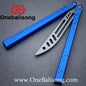 Baliplus New Aluminum Channel BB Barebones Balisong Clone 7075 Aluminum Alloy Handle 420 Stainless Steel Blade Bushing