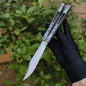 Baliplus Sandwich AB BRS chAB Balisong Clone TC4 Titanium Alloy Handle VG10 Stainless steel Blade Bushings