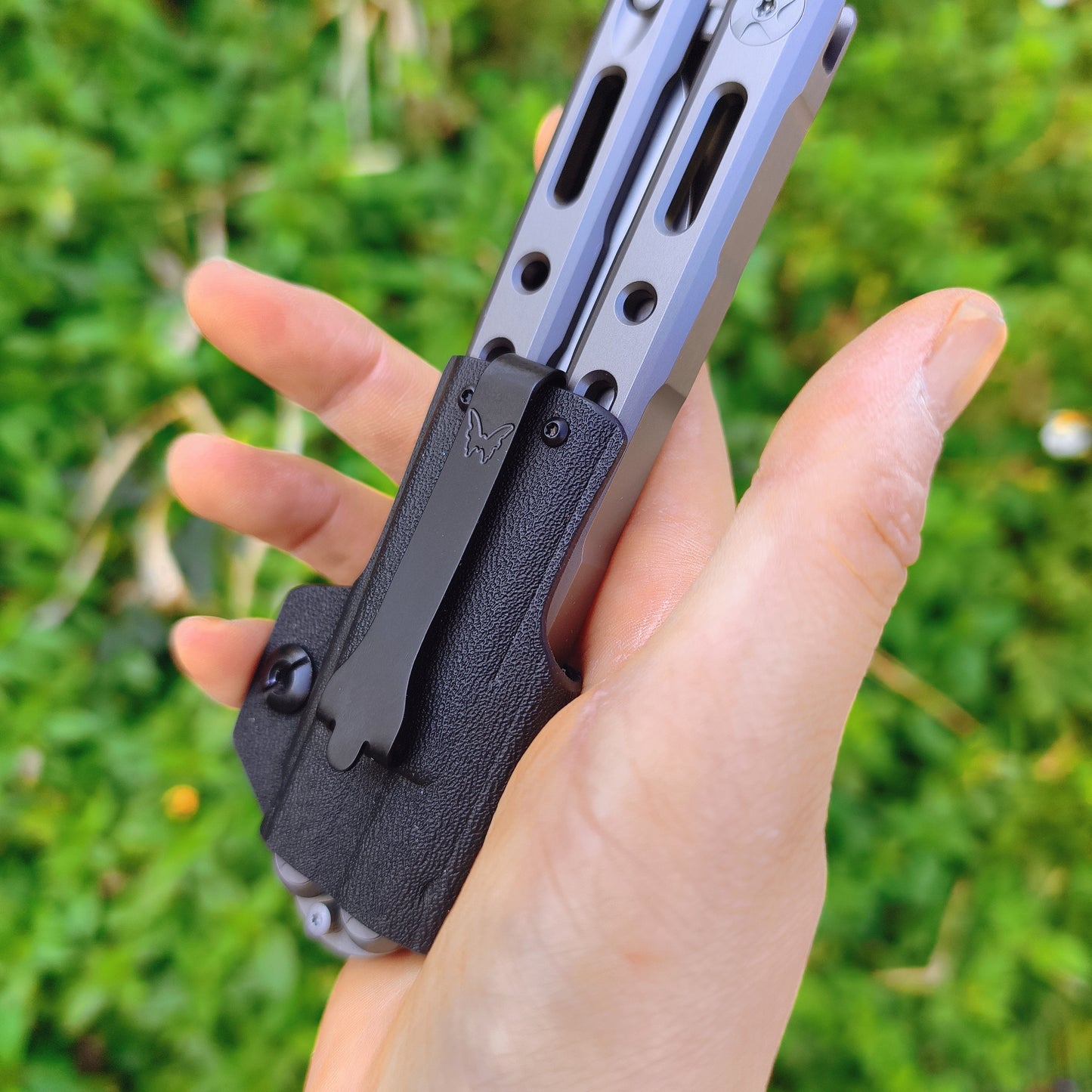 Baliplus BM85/BM82 Balisong Clone Titanium Alloy Handle VG-10 Stainless Steel Blade Double Sided KVT Structure