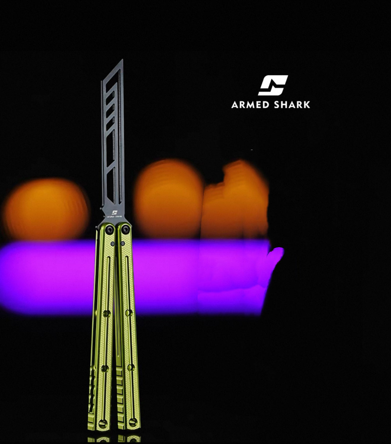 ARMED SHARK kraken v3 clone Seven series aluminum alloy handle stainless steel Trainer blade Bushings