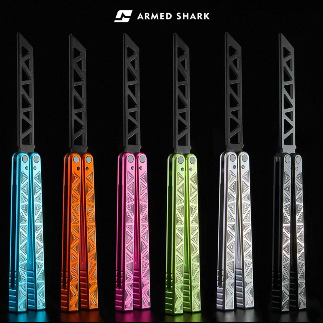 ARMED SHARK origin clone Aluminum alloy handle stainless steel blade bushing