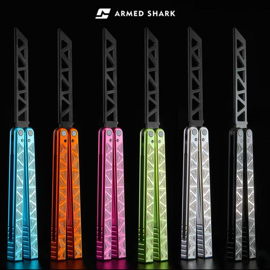 ARMED SHARK origin clone Aluminum alloy handle stainless steel blade bushing