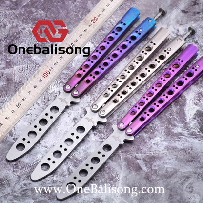 theone BM42/BM43/BM46/BM47/BM40T Balisong clone Titanium-handle stainless steel blade bushing One-piece structure