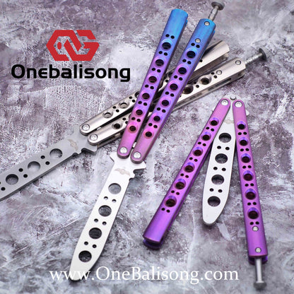 theone BM42/BM43/BM46/BM47/BM40T Balisong clone Titanium-handle stainless steel blade bushing One-piece structure