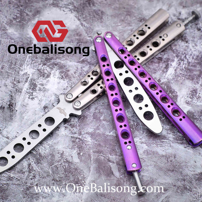 theone BM42/BM43/BM46/BM47/BM40T Balisong clone Titanium-handle stainless steel blade bushing One-piece structure