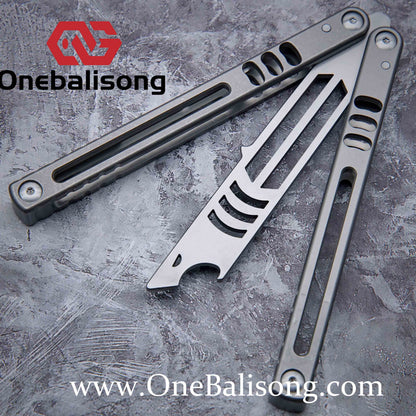 theone madko clone Titanium handle stainless steel blade Bushing