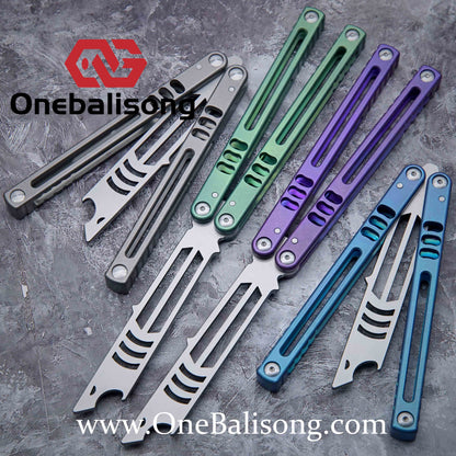 theone madko clone Titanium handle stainless steel blade Bushing