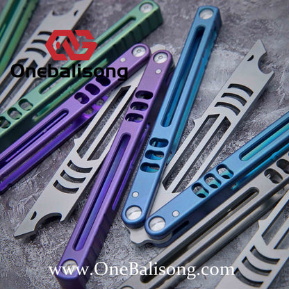 theone madko clone Titanium handle stainless steel blade Bushing