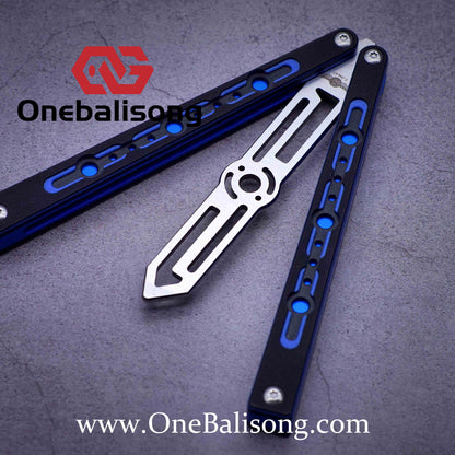 TheOne Original Point Clone Aluminum+Dual Color G10 Handle Stainless Steel Trainer Blade