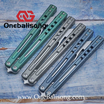 theone JK sandwich killer whale clone Titanium handle stainless steel dlade Bushing