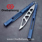 theone Hammer chAB Balisong clone Titanium handle stainless steel blade Bushing