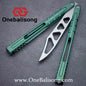 theone Hammer chAB Balisong clone Titanium handle stainless steel blade Bushing