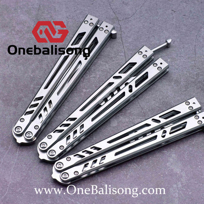theone steel bb Balisong clone stainless steel handle stainless steel blade Bushing
