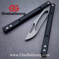 theone G10 orca Balisong clone G10 handle Titanium blade Bushing