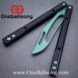 theone G10 orca Balisong clone G10 handle Titanium blade Bushing