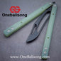 theone G10 orca Balisong clone G10 handle Titanium blade Bushing