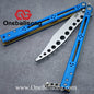 theone Titanium bas Balisong clone Titanium handle stainless steel blade Bushing