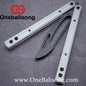 theone G10 orca Balisong clone G10 handle Titanium blade Bushing