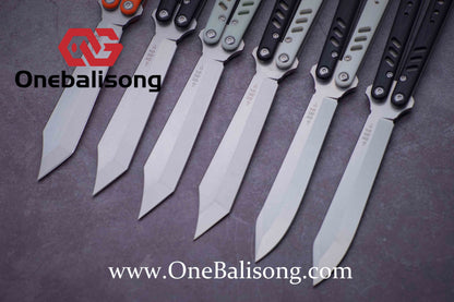 Baliplus BRS REP CLONE Balisong TC4 Titanium Alloy+G10 Patch Bushings Sandwich Structure 9cr18